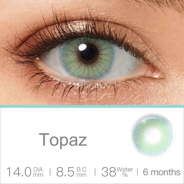 Lentes de Contacto Verde Topázio